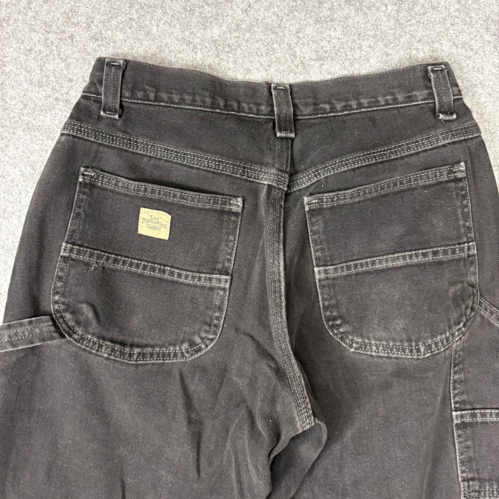 Lee Dungarees Mens Black Carpenter Jeans Relaxed Fit Workwear Pants 29x30 - Picture 2 of 7